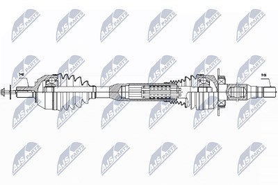 Nty Antriebswelle [Hersteller-Nr. NPW-VV-057] für Volvo von NTY