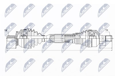 Nty Antriebswelle [Hersteller-Nr. NPW-VV-061] für Volvo von NTY