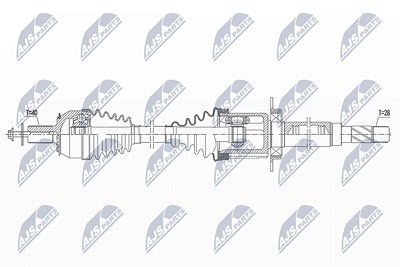 Nty Antriebswelle [Hersteller-Nr. NPW-VV-145] für Volvo von NTY