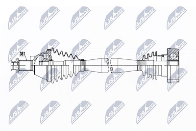 Nty Antriebswelle [Hersteller-Nr. NPW-VW-056] für Seat, Skoda, VW von NTY