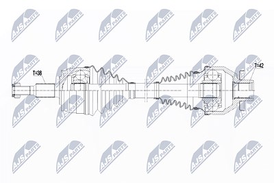 Nty Antriebswelle [Hersteller-Nr. NPW-VW-139] für VW von NTY