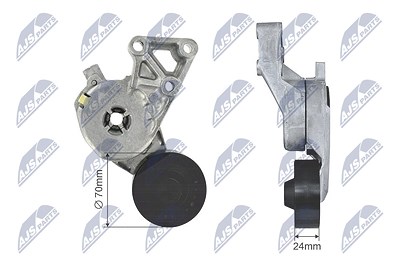 Nty Spannrolle, Keilrippenriemen [Hersteller-Nr. RNK-AU-020] für Audi, Seat, Skoda, VW von NTY