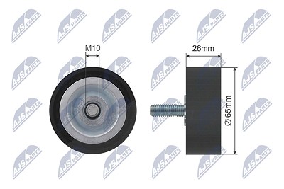 Nty Spannrolle, Keilrippenriemen [Hersteller-Nr. RNK-BM-002B] für BMW von NTY