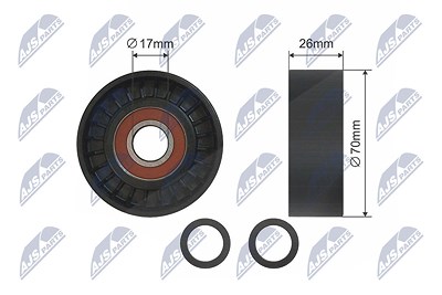 Nty Spannrolle, Keilrippenriemen [Hersteller-Nr. RNK-BM-004] für BMW von NTY