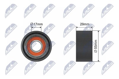 Nty Spannrolle, Keilrippenriemen [Hersteller-Nr. RNK-BM-006] für BMW von NTY