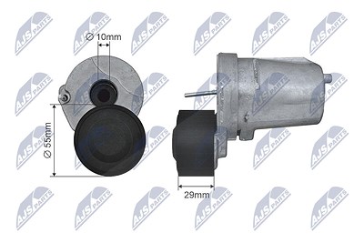 Nty Spannrolle, Keilrippenriemen [Hersteller-Nr. RNK-BM-018] für BMW von NTY