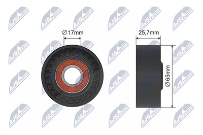 Nty Spannrolle, Keilrippenriemen [Hersteller-Nr. RNK-FR-011] für Mazda von NTY