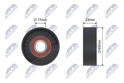 Nty Spannrolle, Keilrippenriemen [Hersteller-Nr. RNK-FT-010] für Fiat von NTY