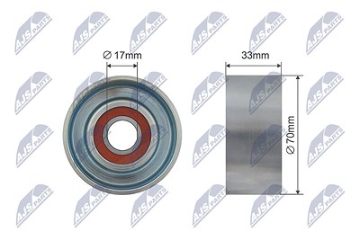 Nty Spannrolle, Keilrippenriemen [Hersteller-Nr. RNK-HD-014] für Honda von NTY