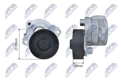 Nty Spannrolle, Keilrippenriemen [Hersteller-Nr. RNK-ME-012] für Mercedes-Benz von NTY