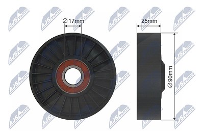 Nty Spannrolle, Keilrippenriemen [Hersteller-Nr. RNK-PL-002] für Saab von NTY