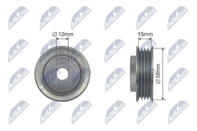 Nty Spannrolle, Keilrippenriemen [Hersteller-Nr. RNK-SU-009] für Subaru, Suzuki von NTY