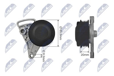 Nty Spannrolle Keilriemen [Hersteller-Nr. 11341] für Audi, Skoda, VW von NTY