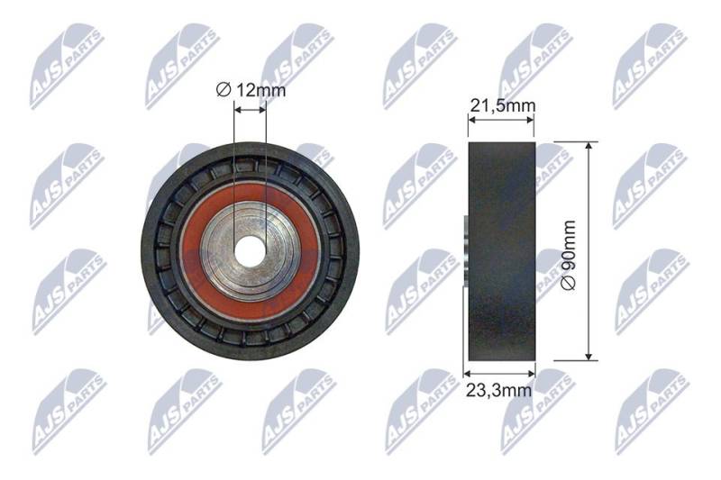 Spannrolle, Keilrippenriemen NTY RNK-TY-041 von NTY