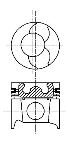 NÜRAL 87-101507-00 Kolben von NÜRAL