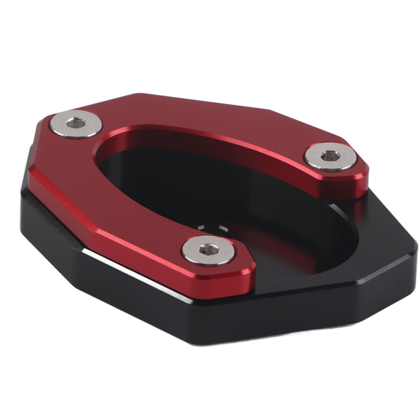 NUMNBE Motorrad -Kickstand Platte Side Stand Extension Pad KSP 106 Set für Z650 Z900 (Rot) von NUMNBE