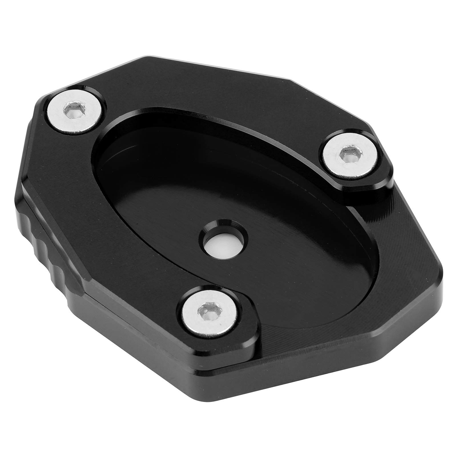 NUMNBE Motorrad -Kickstand Platte Side Stand Extension Pad KSP 106 Set für Z650 Z900 (Schwarz) von NUMNBE