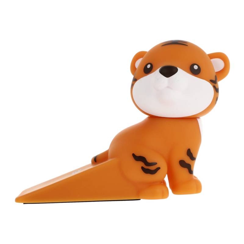 NUOBESTY 1Stk Tiger Türstopper Sicherheitsstange für Schiebetüren Tür stoppt Bausatz Wand Türgriff kindersicher dekorativer Türstopper Cartoon-Türstopper Cartoon-Tier-Türstopper PVC Orange von NUOBESTY