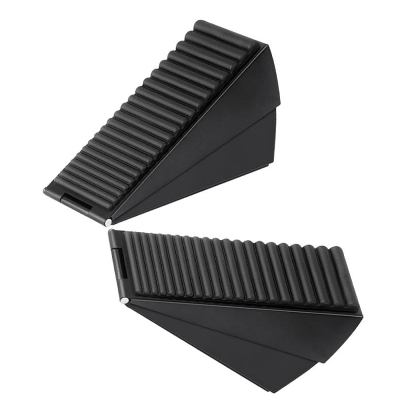 NUOBESTY 2St Tür stopper wandtürstopper Türstopper für die Türoberseite Türstopper Wandschutz Türkeil für die Unterseite der Tür Stopper für Türscharniere tür wandstopper Gummi Black von NUOBESTY