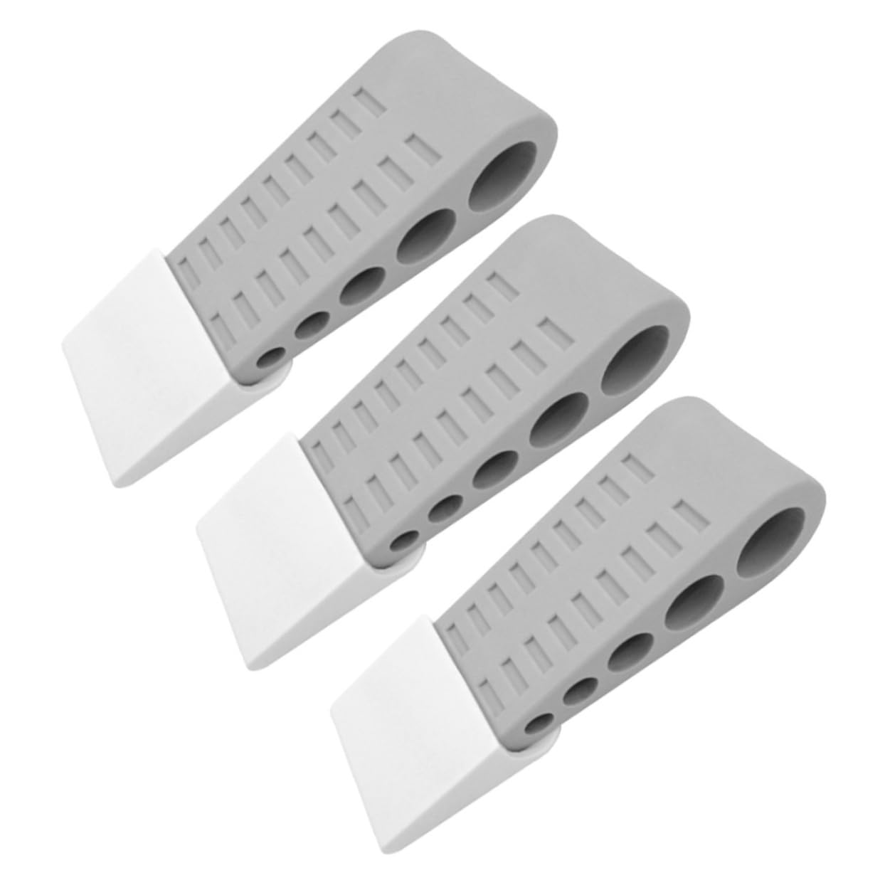 NUOBESTY 3St Türstopper door stops door wedge abtreter tür riegel door lock door ｌock Tür stoppt Bürogeschenke Bürozubehör Tür Sicherheitsstange Türanschlagkeil Türhalter Light Grey von NUOBESTY