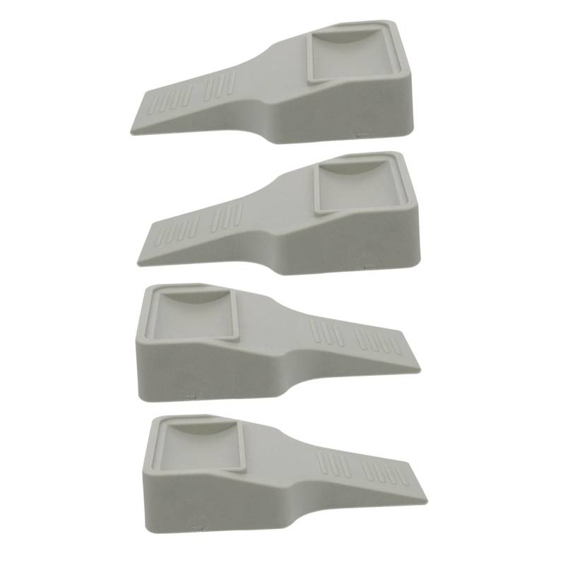 NUOBESTY 4 Stück Türstopper Heimsicherheit Türschlange Türsiegel Schlafzimmertürschloss Türkeil Türzugstopper Garage Zugluftstopper Unter Der Tür Türschlösser Werkzeug Light Grey Gummi von NUOBESTY