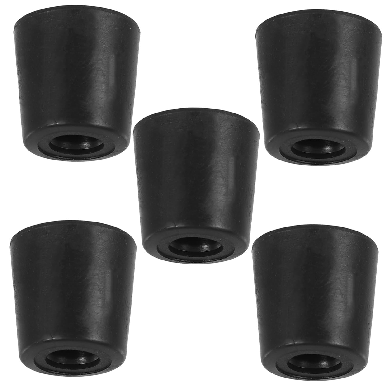 NUOBESTY 5St Türstopper-Gummikopf bodentürstopper rutschfester Keil Türstopper für Schlafzimmer schützender Türstopper Sicherheits-Türstopper für zu Hause praktischer Türkeil Türblock Black von NUOBESTY