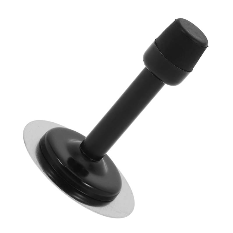 NUOBESTY Anti-kollisions-türstopper Türstopper Für Die Türoberseite Süßer Türstopper Selbstklebender Türstopper Moderner Türstopper Türstopper-endkappen Black Rostfreier Stahl von NUOBESTY