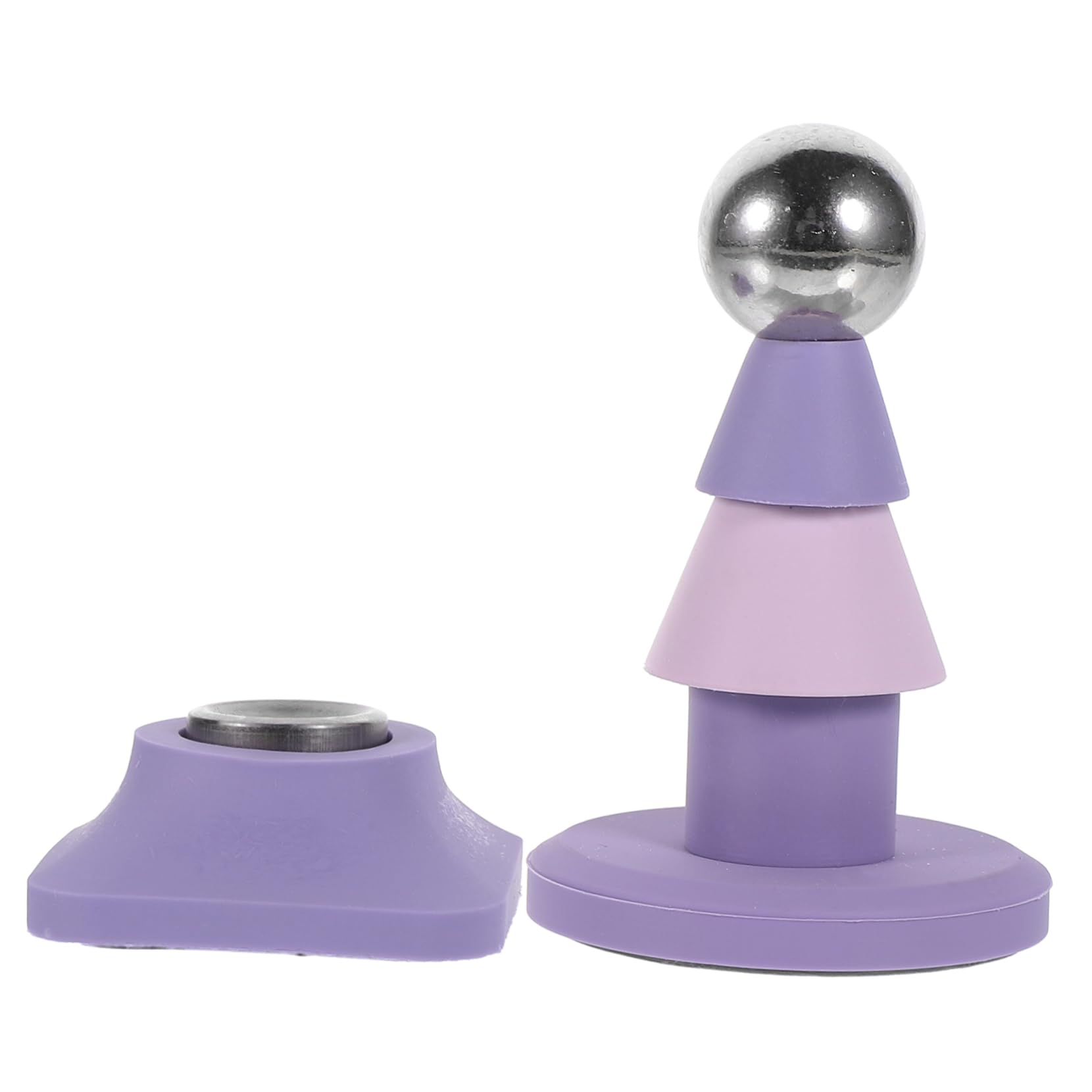 NUOBESTY Schlagfreier Türstopper Wiederverwendbarer Türstopper Türzugstopper Gewerblicher Türstopper Lustiger Türstopper Tragbares Türschloss Türstopper Für Türboden Violet Weiches Gummi von NUOBESTY