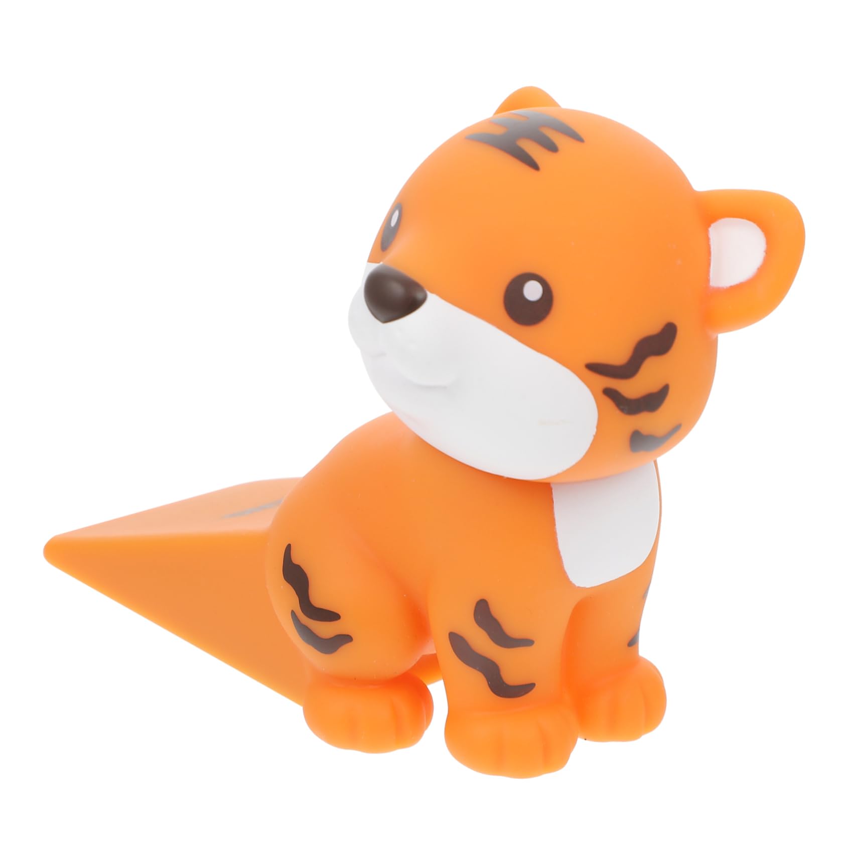 NUOBESTY Türstopper door stops door wedge Schutz Schlösser zuschlagen sperren Frühling fangen drinnen Stütze Beschützer stoppt handhaben Cartoon-Türkeil Flexibler Türhalter PVC Orange von NUOBESTY