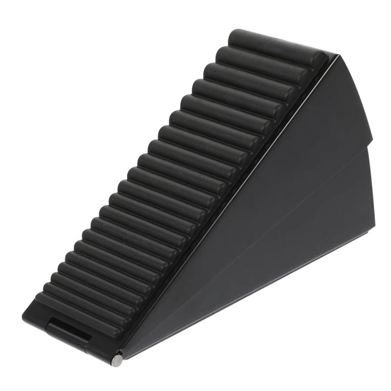 NUOBESTY Türstopper door stops door wedge abtreter tür riegel torverriegelung verriegeln Camper stoppt weiße Tür Sturm Türbodenblock Anti-Kollisions-Türschutz Türanschlagkeil Gummi Black von NUOBESTY