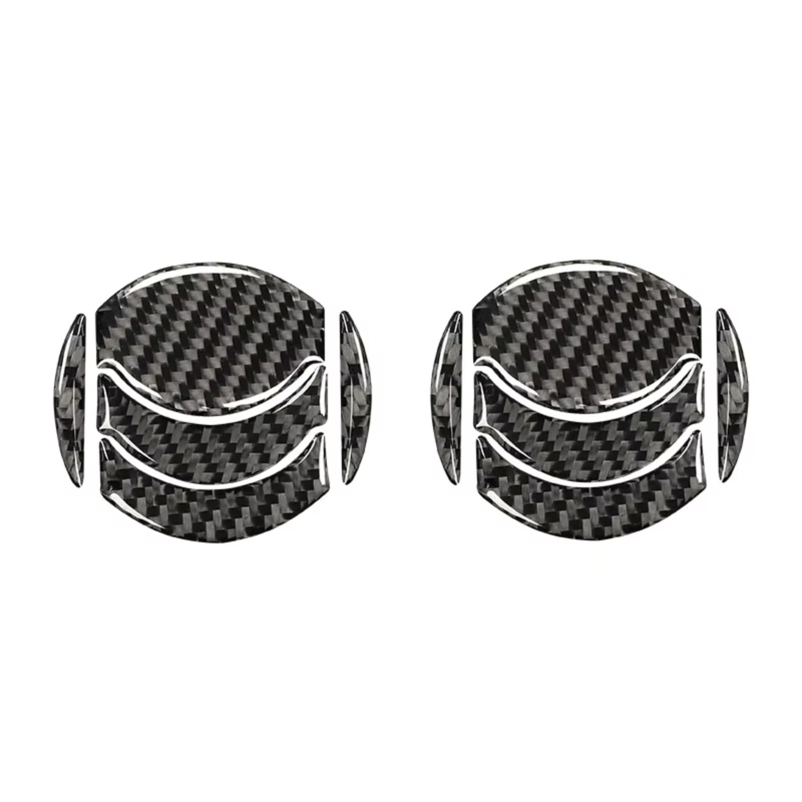 Kompatibel Mit Nissan Für 350Z 2006 2007 2008 2009 Auto Instrumententafel Links Rechts Luftauslass Rahmen Dekoration Aufkleber Air Conditioning Vent Outlet Ring Cover(Black) von NUOSDEX