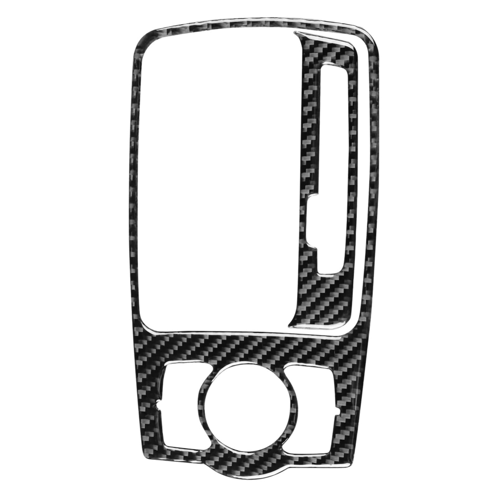 NUOSDEX Innenraum Paneel Dekorativ Kompatibel Mit A6 S6 C6 2005 2006 2007 2008 2009 2010 2011 Innenraum-Schalthebel-Bedienfeld Passt Abdeckung Zierleiste Dekoration Zubehör(Black,RHD) von NUOSDEX