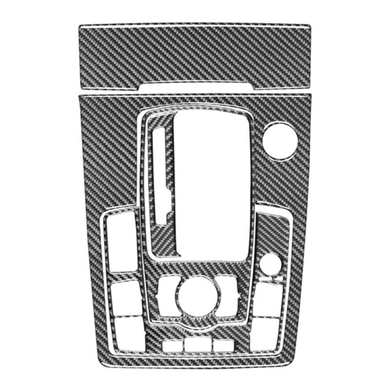 NUOSDEX Innenraum Paneel Dekorativ Kompatibel Mit Q7 2007 2008 2009 2010 2011 2012 2013 2014 2015 Autoinnenraum Auto Gangschaltung Bedienfeld Dekoration Aufkleber Abdeckung von NUOSDEX