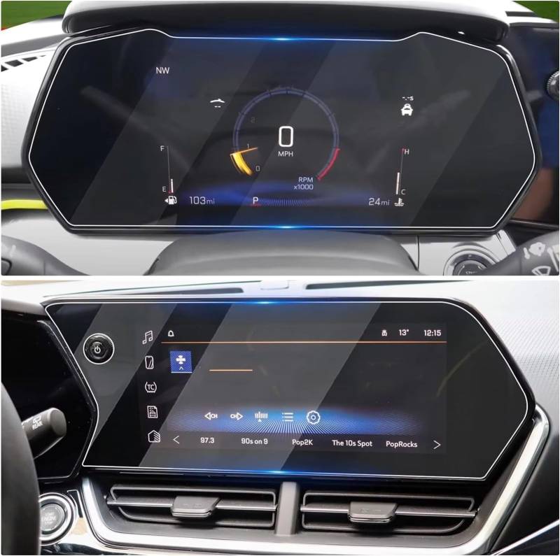 NUOSDEX Kratzfest GPS Displayschutzfolie Kompatibel Mit Chevrolet Für Trax Für Activ LT 2RS 2024 11-Zoll-Auto-GPS-Navigationszentrum Und Armaturenbrett-Displayschutzfolie Aus Gehärtetem Glas von NUOSDEX