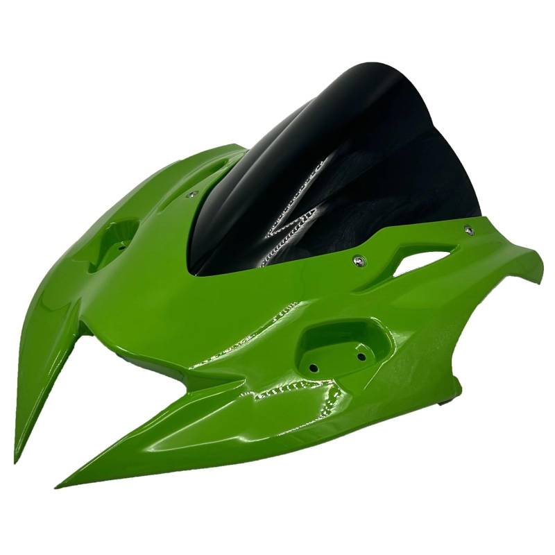 NUOSDEX Motorrad Windschutzscheibe Kompatibel Mit Für Ninja400 2019 2020 2021 2022 2023 2024 Motorrad-Windschutzscheibe Windschutz Deflektor Verkleidungsabdeckung(Multi-Colored 2) von NUOSDEX