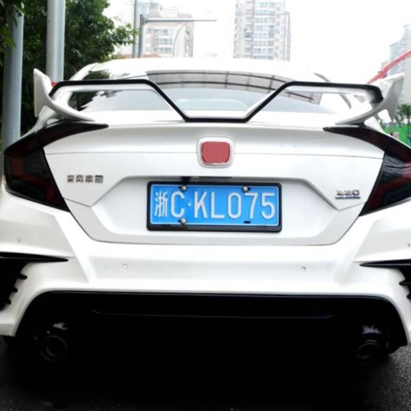 Auto Spoiler Heckspoiler für Honda Civic 16-20 yofer European Version Dachspoilerflügel Heckspoiler Flügel Kofferraum Lippe Auto Modifikation Zubehör von NURCIX