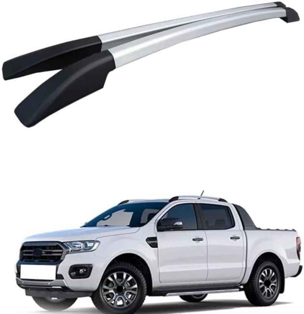 2 Stück Auto dachträger Längsstange für Ford Ranger, Aluminium Dachträger Seitenschiene Bar Gepäckträger Dachträger Längsstange von NUSHKE