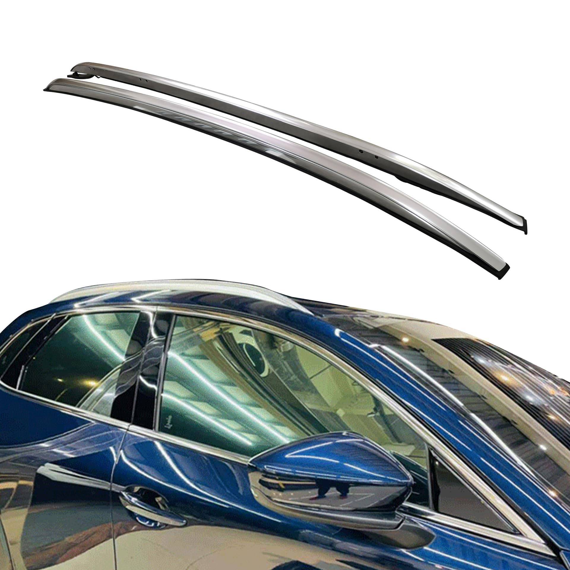 2 Stück Auto dachträger Längsstange für Mazda CX-30, Aluminium Dachträger Seitenschiene Bar Gepäckträger Dachträger Längsstange von NUSHKE