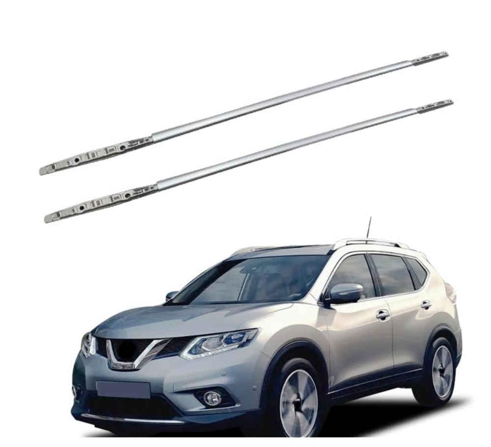 2 Stück Auto dachträger Längsstange für Nissan X TRAIL 2014-2021, Aluminium Dachträger Seitenschiene Bar Gepäckträger Dachträger Längsstange von NUSHKE