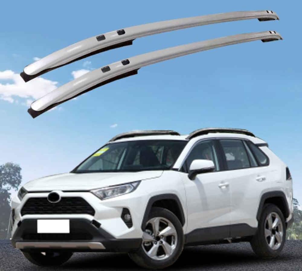 2 Stück Auto dachträger Längsstange für Toyota RAV4 2020, Aluminium Dachträger Seitenschiene Bar Gepäckträger Dachträger Längsstange,normal-B von NUSHKE
