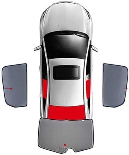 Auto Seitenscheibe Sonnenschutz für VW Bora 2018-2024, Auto-Sonnenblende UV-Schutz Wärmeisoliert Schutz der Privatsphäre,C/3PCS von NUSHKE