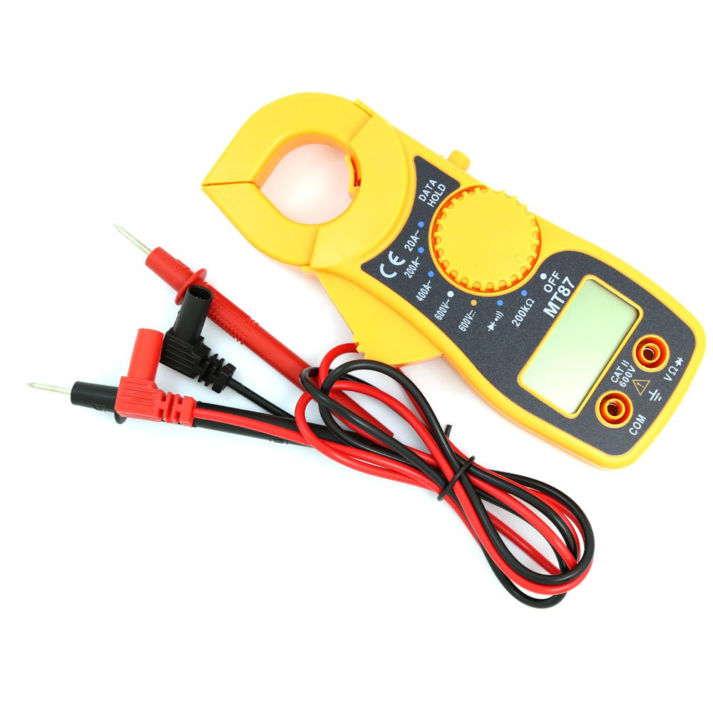 NUZAMAS Digitales Zangenmessgerät Multimeter AC/DC Voltmeter, AC/DC Strom, Widerstand, Diodentester mit Überlastschutz Ergebnisse Recorder LCD Display von NUZAMAS