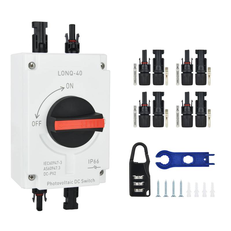 Photovoltaic Dc DC Trennschalter PV Anlage - Leistungsschalter IP65 Wasserdicht 32A4P 1200V PV Combiner Box PV Sicherungsautomat Für Solaranlage Solarmodul Photovoltaic Dc Isolation Switch von NUZEKY