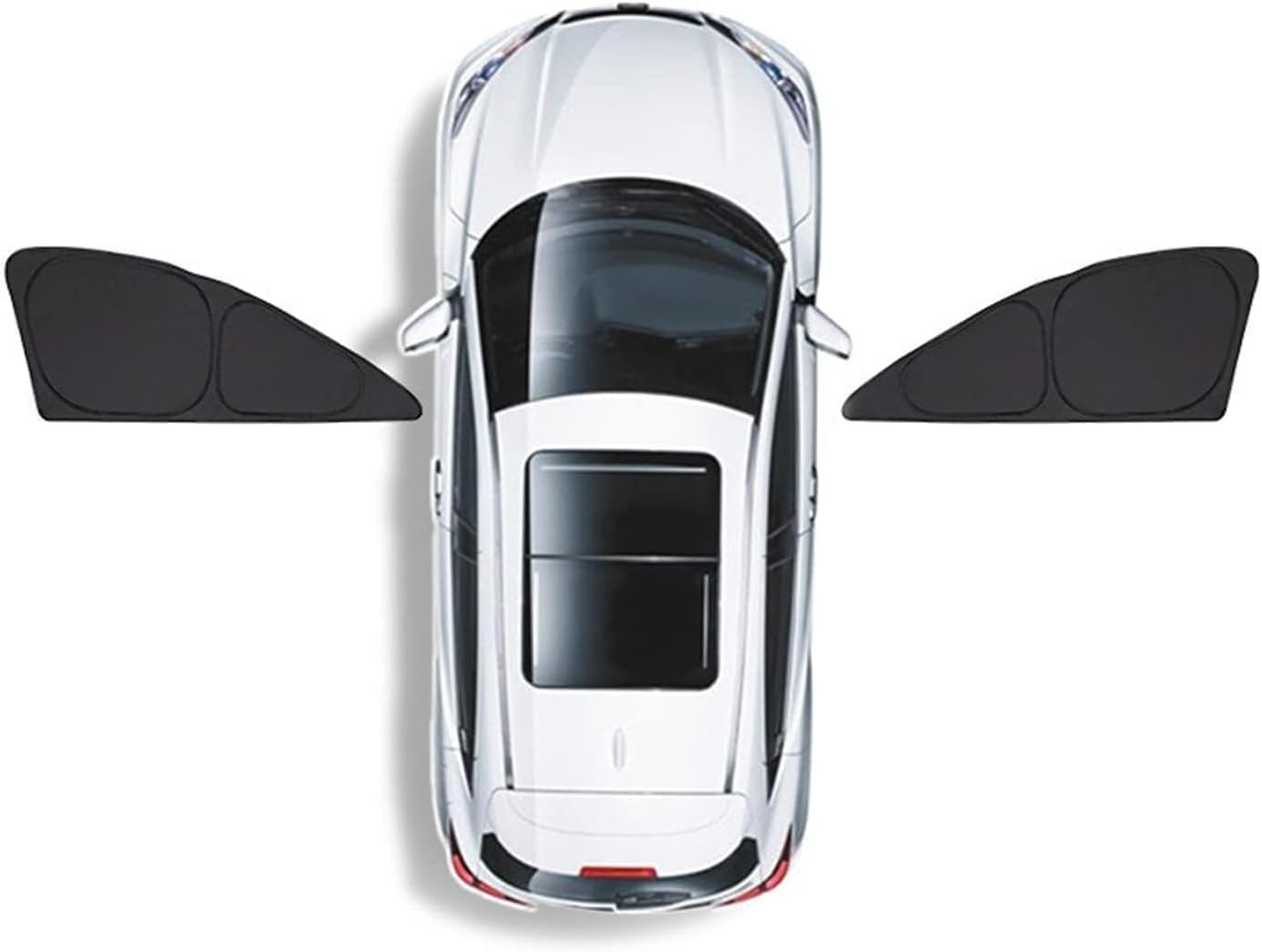Auto Sonnenschutz für Audi Q7 (4L) 2005-2015, Vorne Hinten Seitenscheibe Atmungsaktives Staubschutz PrivatsphäRe Schutz, Sonnenblende ZubehöR,C/2Pcs(Front) von NVADE