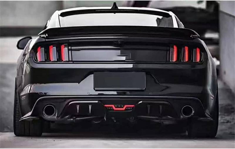 NVADE Auto Heckspoiler für Ford Mustang GT WDK 2015 2016 2017 2018, Abs Kofferraum Dachspoiler Heckflügel Spoiler, Spoilerlippe Auto Tuning Bumper Styling Zubehör von NVADE