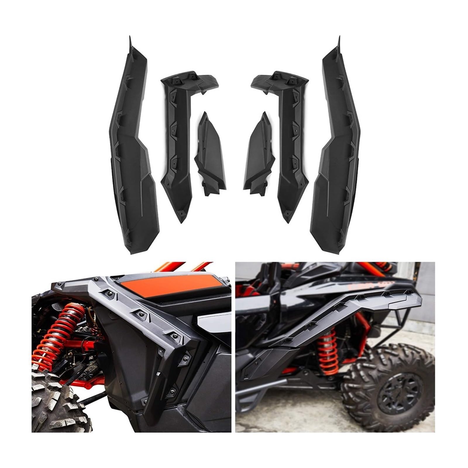 Schutzblech Spritzschutz 715002973 Erweiterter Kotflügel Für Can-Am Für Maverick X3 Turbo R 2017 2018 2019 2020 2021 Für Maverick 1000 2014–2017 Kotflügel von NVBHOF