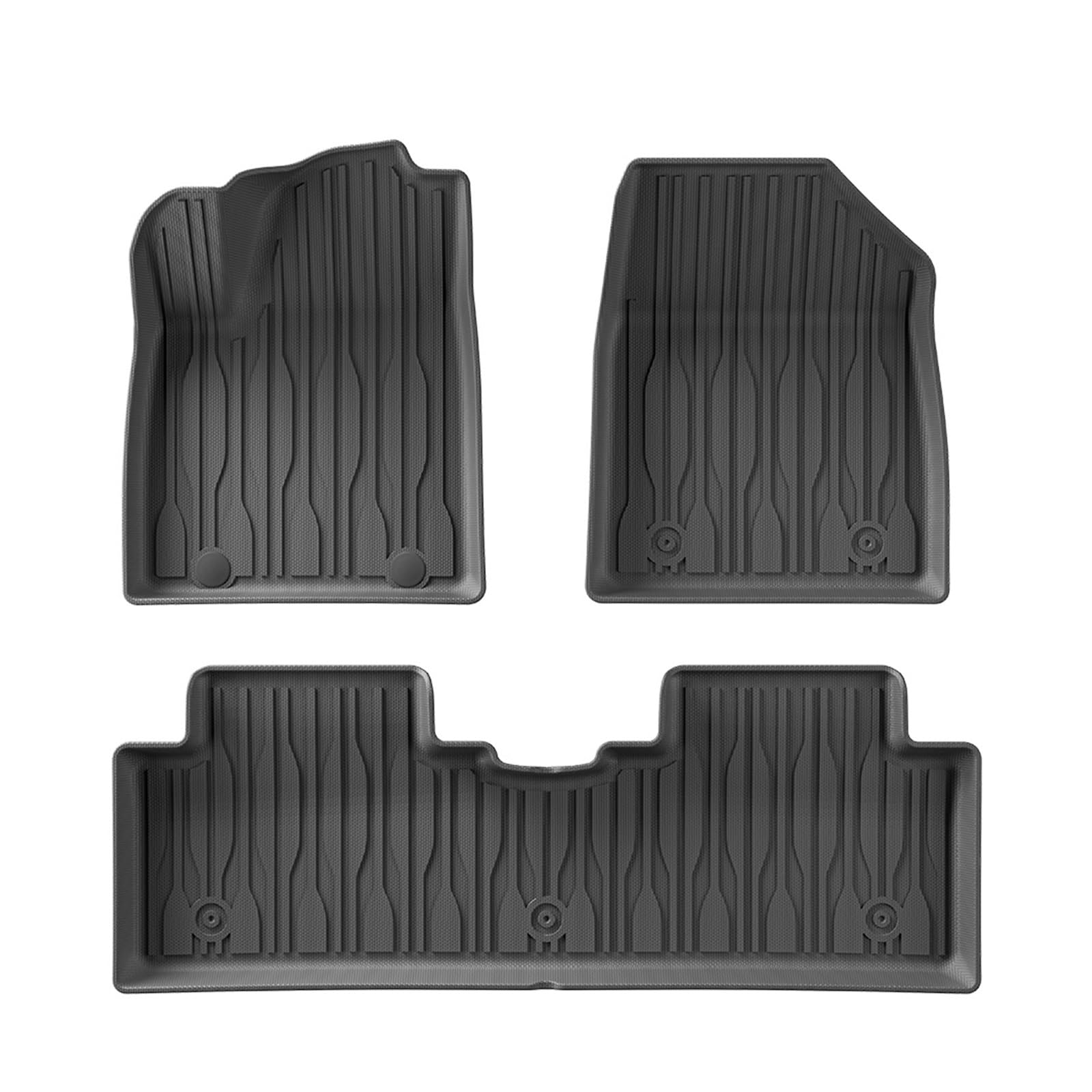 Auto-Innenzubehör Für BYD Für Yuan Für Pro 2024 2025 Auto-Fußmatten Cargo Liner Trunk Pad TPE 3D Fußmatte Linkes Ruder Innenausstattung Formteile(LHD 3Piece) von NVETJMUA