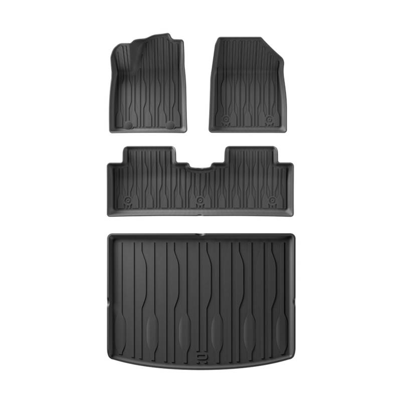 Auto-Innenzubehör Für BYD Für Yuan Für Pro 2024 2025 Auto-Fußmatten Cargo Liner Trunk Pad TPE 3D Fußmatte Linkes Ruder Innenausstattung Formteile(LHD 4Piece) von NVETJMUA