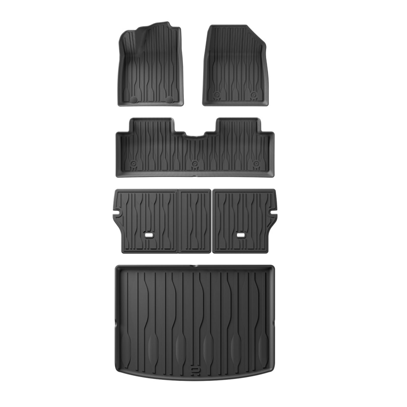 Auto-Innenzubehör Für BYD Für Yuan Für Pro 2024 2025 Auto-Fußmatten Cargo Liner Trunk Pad TPE 3D Fußmatte Linkes Ruder Innenausstattung Formteile(LHD 6Piece) von NVETJMUA