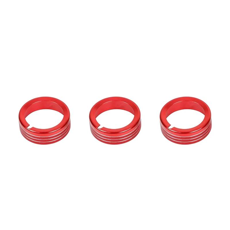 Auto-Innenzubehör Für Dodge Für Nitro 2007 2008 2009 2010 2011 2012 Auto Klimaanlage Vent Knob Schalter Taste Dekoration Abdeckung Ring Innenausstattung Formteile(Red) von NVETJMUA